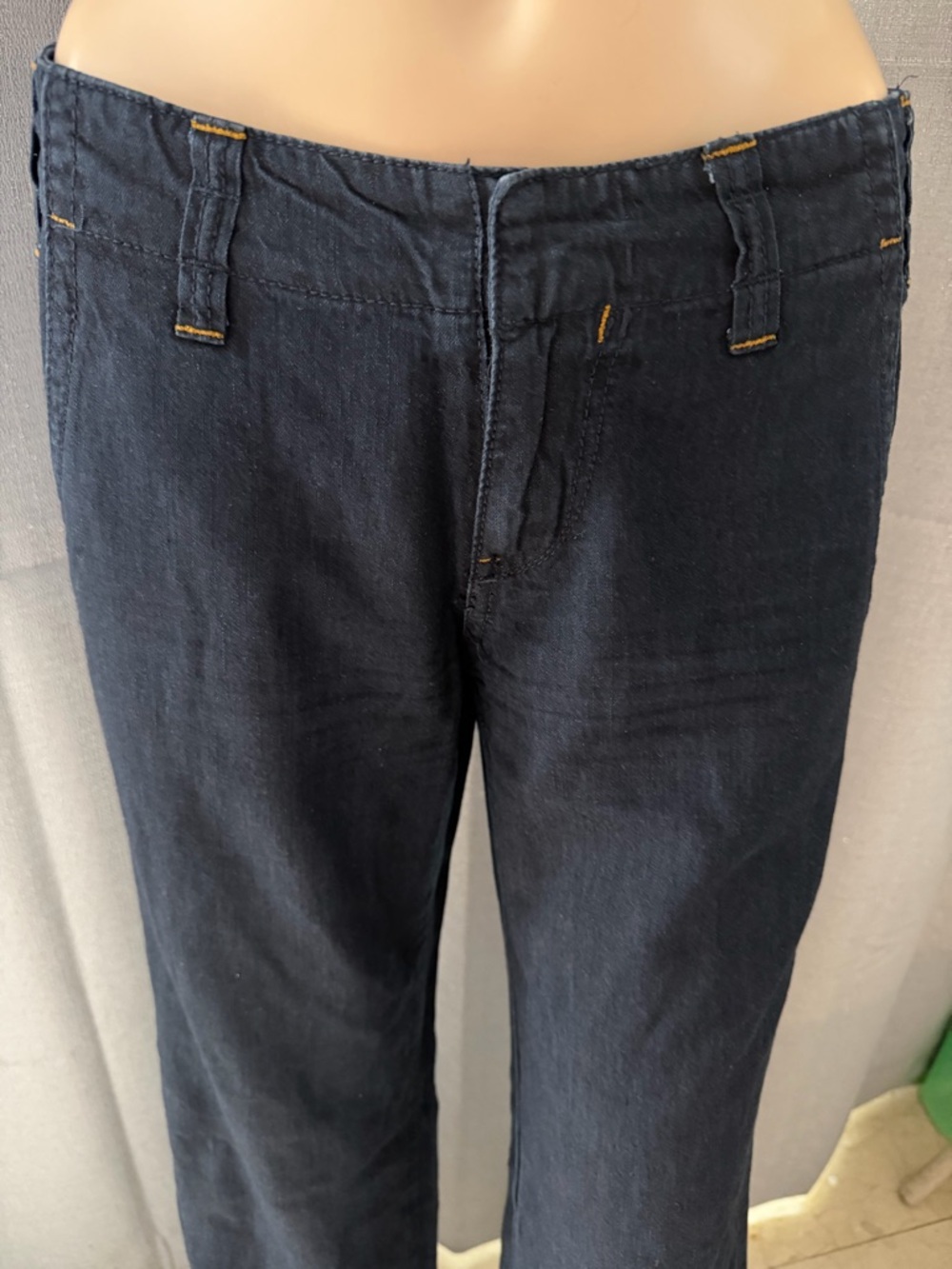 High-Waist Wide Leg Navy Pants size 3 small - Picture 4 of 6